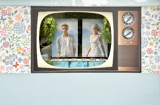 Hier sehen Sie die aktuelle Auslage in unserem Ladenfenster